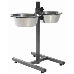 Hundebar, Höhe 50 cm, 2 Näpfe 2,8 l/24 cm